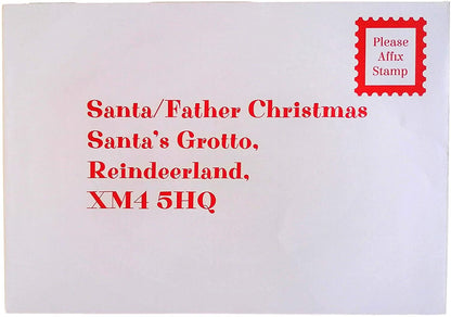 Childrens Christmas Letter To Santa Xmas Kids Envelope Father Christmas Snowman