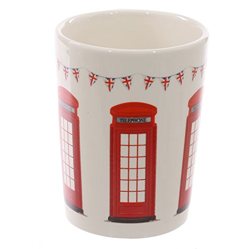 Puckator London Icons Red Telephone Box Ceramic Shaped Handle Tea Coffee Mug - Funny Home Accessories - Cute Gifts for Girlfriend - Large Mugs for Men Women Hot Drinks Cups Presents Secret Santa Gift