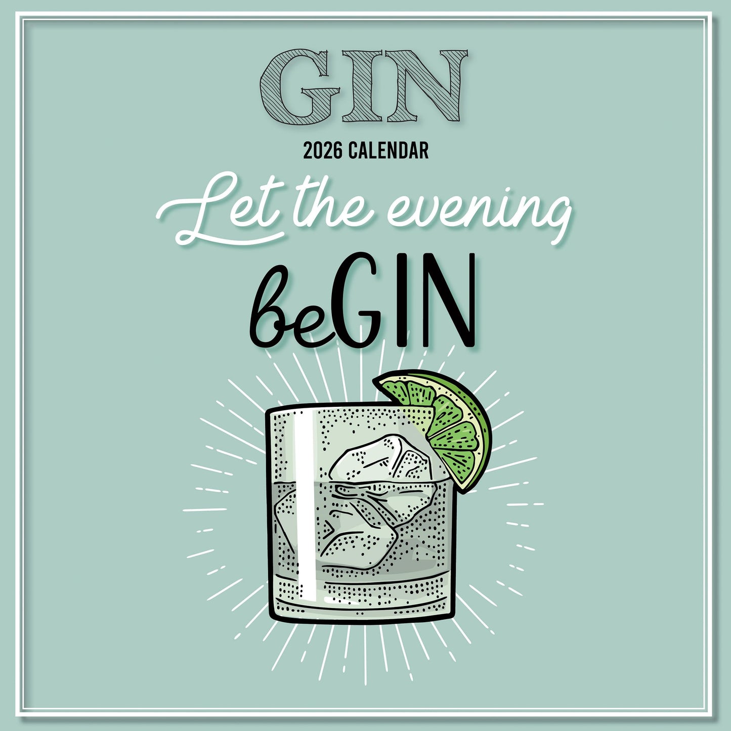 The Gifted Stationery Monthly Wall Calendar - Gin