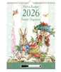 Peter Rabbit 2026 Family Organiser Wall Calendar | Large 4-Column Monthly Planner with Wipe-Clean Notes Section, Pen & Hanging Loop | Beatrix Potter Design