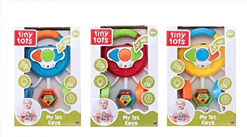 HTI Tiny Tots My 1st Keys Chain Set- Fun Sounds & Flashing Lights- Early Learning Toys