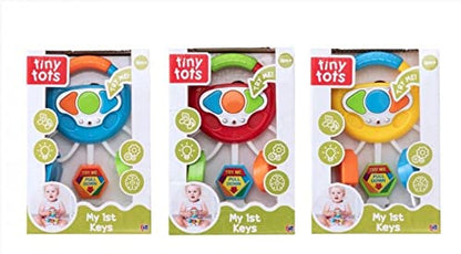 HTI Tiny Tots My 1st Keys Chain Set- Fun Sounds & Flashing Lights- Early Learning Toys