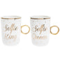 Selfie King Selfie Queen Set of two Mugs Wedding Anniversary Gift Idea