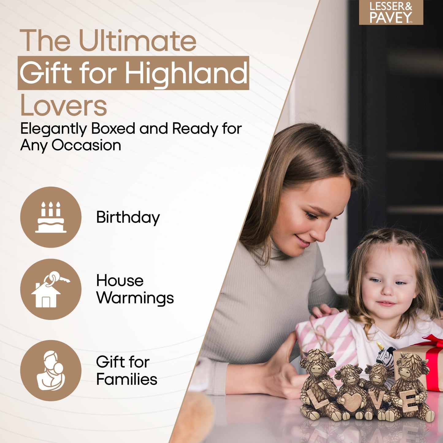 Lesser & Pavey Highland Cow