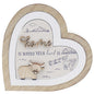 Lesser & Pavey Love & Affection Highland Cow Wooden Plaque