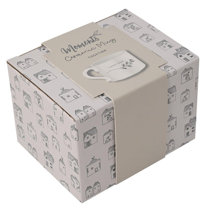 Widdop Moments Stoneware Ceramic Mum Mug - Mum is A Friend Mug - White Colour - Coffee Mug Tea Hot Drinks - Approx 350ml - Gift for Mum Birthday Mother's Day Present