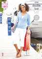 King Cole Ladies Double Knit Knitting Pattern Womens Cardigan & Short Sleeve Top (5745), Multicolor, 32'' - 50''