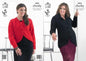 King Cole Glitz Knitting Pattern 3835 Jackets