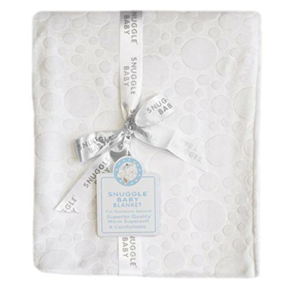 Snuggle Baby Embossed Baby Blanket, White, Moses/Crib/Pram