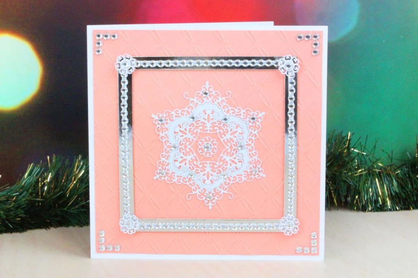 Tattered Lace Snowflake Doily, Metal, Silver, 9.8 x 11 x 0.02 cm