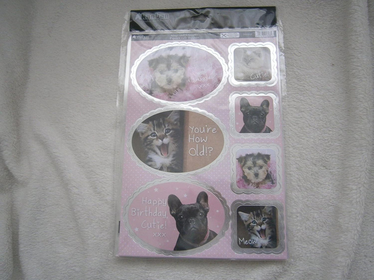 hugs and Snuggles Paper Craft Toppers