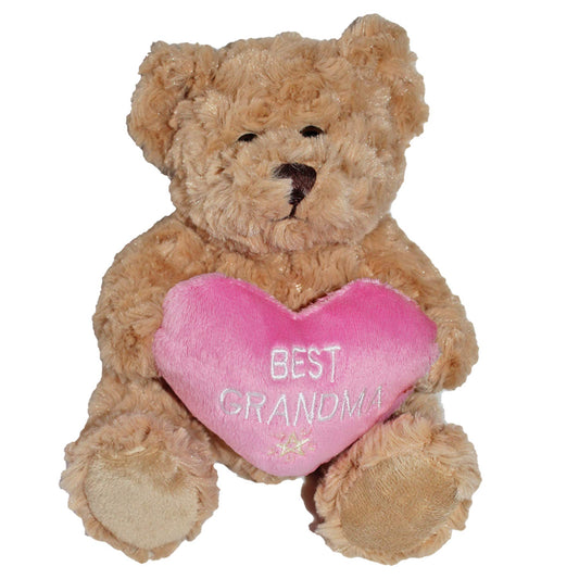 Widdop Bingham Teddy Bear with Pink Heart Grandma Cushion