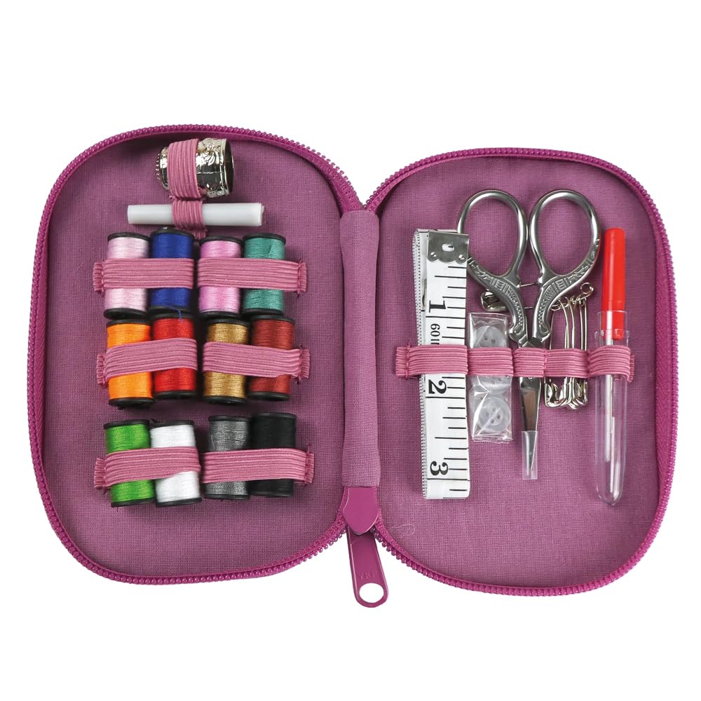 Emma Ball Felted Sheep Zipped Sewing Set Kit, Travel,Home Gift