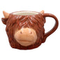 THE Leonardo Collection Highland Cow Mug, Tea and Coffee Mugs for Hot Drinks | Fine China Printed Mugs for Kitchen & Home | Reusable Ceramic Cups for Every Occasion | Birthday Gifts for Women & Men