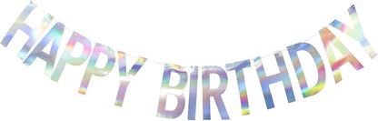 Banner-Happy Birthday 2m, Iridescent