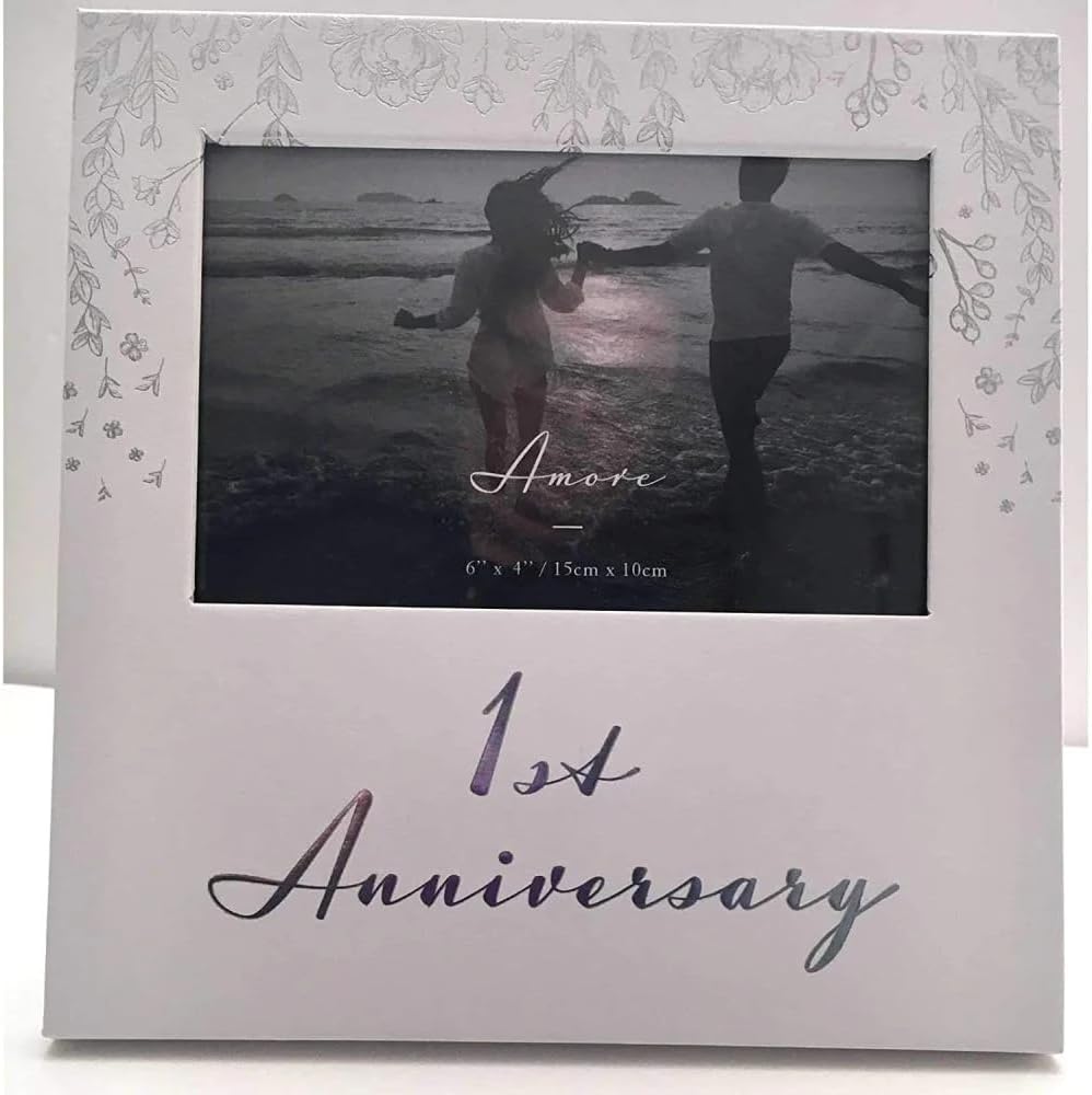 1st Anniversary Amore Paperwrap Photo Frame 6" x 4"