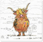 The Leonardo Collection Hamish Highland Cow Single Ceramic Coaster - Animal Coaster - Statement Kichenware for the Home - by Bug Art