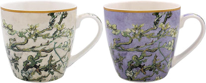 Lesser & Pavey Van Gogh Almond Blossom Breakfast Ceramic Mug Set of 2