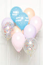 Happy Birthday Pastel Balloons DIY Kit - 10 Pcs