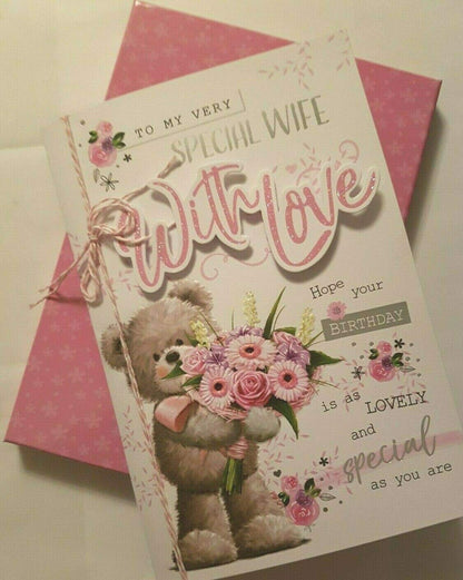 To My Lovely Wife - Large Anniversary Boxed Card