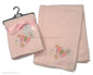 BW-112-938P Waffle Baby Blanket with Butterfly / Train Design 75 x 100 cm Pink