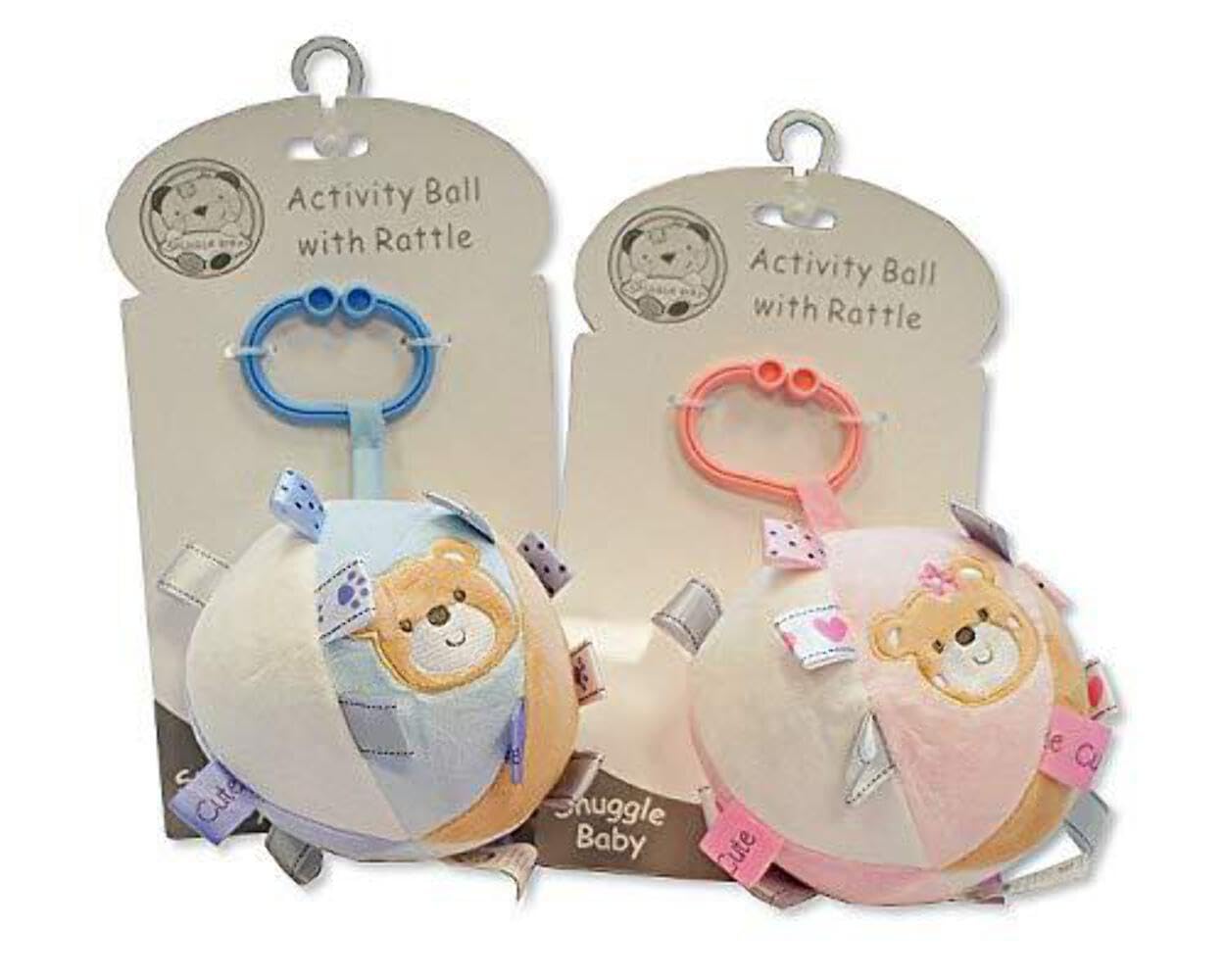 Baby soft activity Toy Ball with Rattle. A Gift for baby shower.Available in Blue