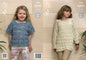 King Cole Children's Sweaters Opium Knitting Pattern 3750