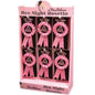 Novelty Hen & Stag Party Accessories Miss Behave Hen Party Rosette - Pink  box set 6