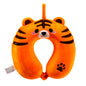 Relaxeazzz Alfie the Tiger Adoramals Plush Memory Foam Travel Pillow - Neck Flight Airplane Pillow For Travel - Kids Neck Pillows Cushion For Sleeping Neck Pain Adults - Airport Essentials
