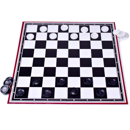 KandyToys M.Y Draughts Game - Traditional Checkers Board Game for Kids & Adults