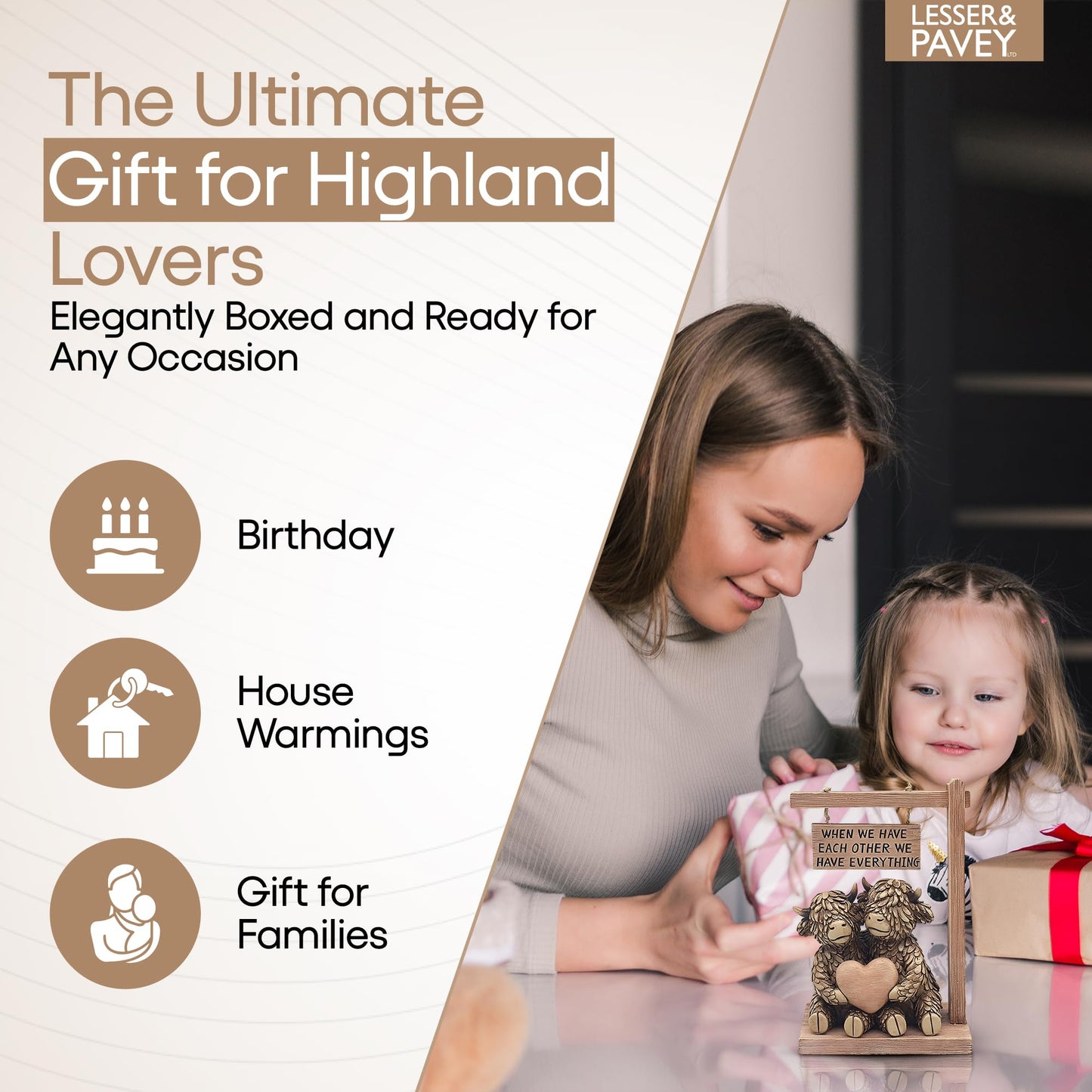 Lesser & Pavey Highland Cow