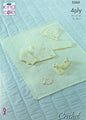 King Cole Baby Crochet Pattern Ballet Cardigan Bonnet Shoes and Blanket in 4ply 5565