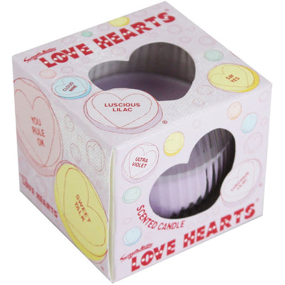 Swizzels Luscious Lilac Love Hearts Candle