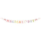 Maverick Paper Bunting Magical Day Unicorn Rainbows Kids Birthday Party Banner Fairy Character Message 300x23cm
