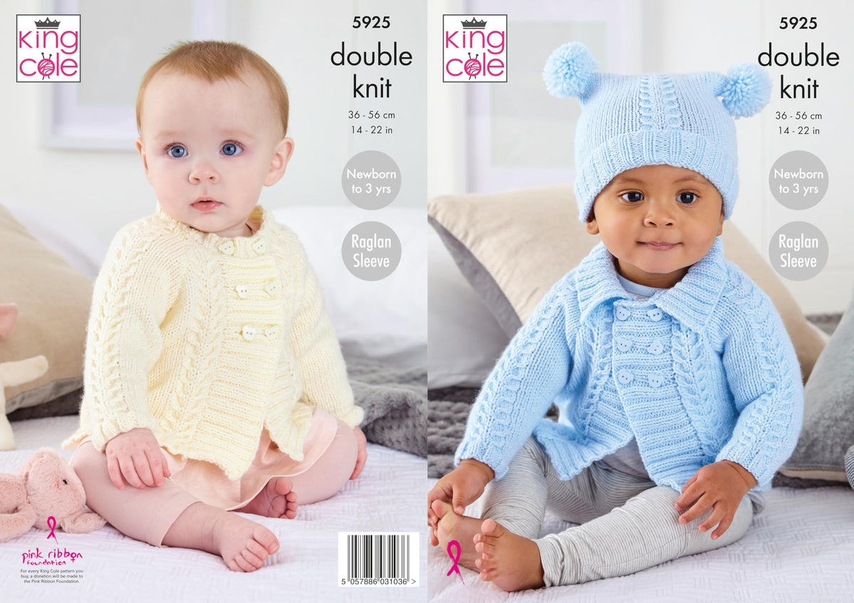 King Cole Coats and Hat in Comfort DK (5925)
