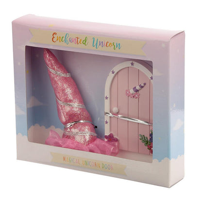 Pukinator Cute Collectable Unicorn Gift - Magical Unicorn Door & Horn
