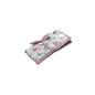 Hobby Gift Filled Crochet Hook Roll Tie Case in a Purple & Aqua Buttons Pattern on Grey (18 x 18.5 x 1cm)
