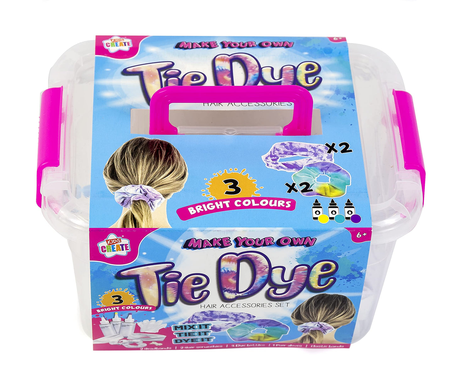 Kids Create Act Tie Dye Hair Accessories Set