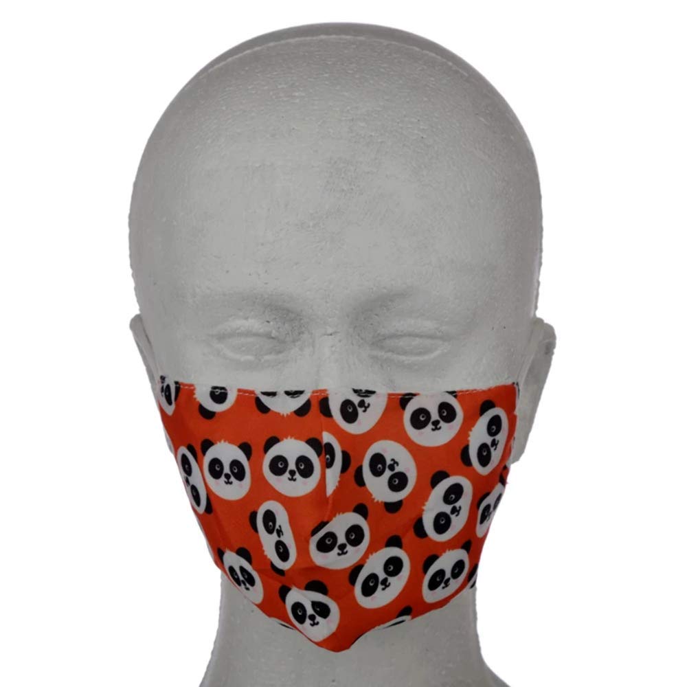 Puckator Reusable Face Covering - Non Medical - Size Small (Age 4-12 - 20cm x 11cm) Twin Pack (Cutiemals Panda)