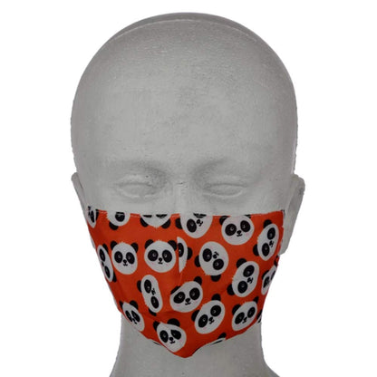 Puckator Reusable Face Covering - Non Medical - Size Small (Age 4-12 - 20cm x 11cm) Twin Pack (Cutiemals Panda)