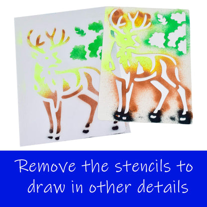 Kreative Kids Wildlife Air Flow Pens Playset In Hanging Box