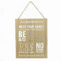Wooden Sign: Bathroom Rules