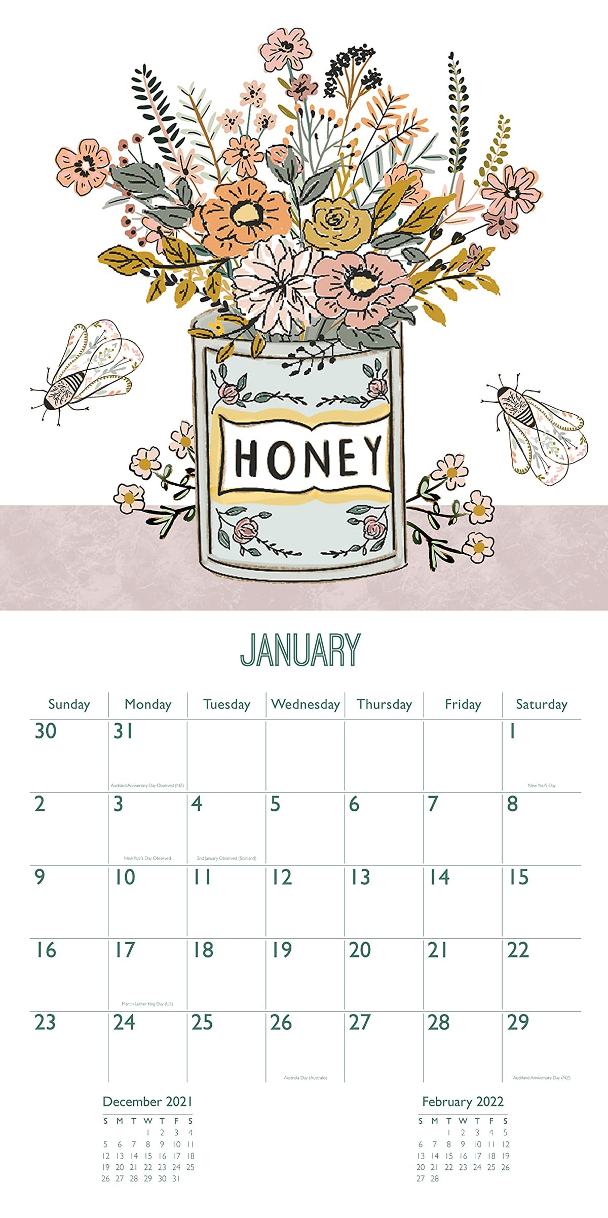 Robert Frederick Beekeeper Large Square Calendar, 22SQ04