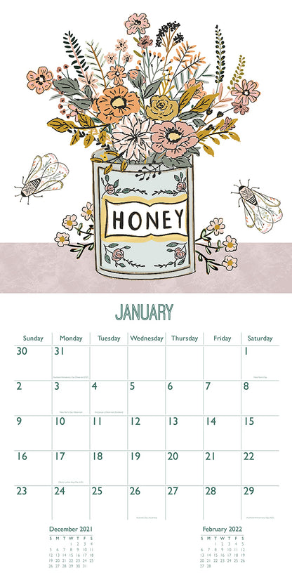 Robert Frederick Beekeeper Large Square Calendar, 22SQ04