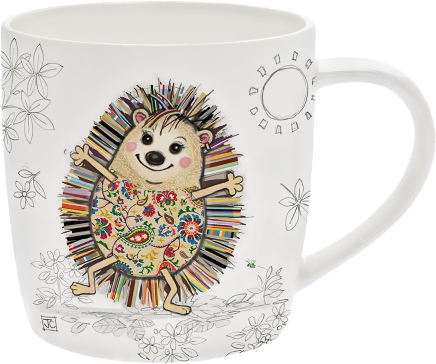 Lesser & Pavey Hattie Hedgehog Mug | Ceramic Coffee Mugs for Home or Work | Premium Design Mugs for All Occasions | Designed by Bug Art Lovely Mugs for Tea, Coffee & Hot Drinks