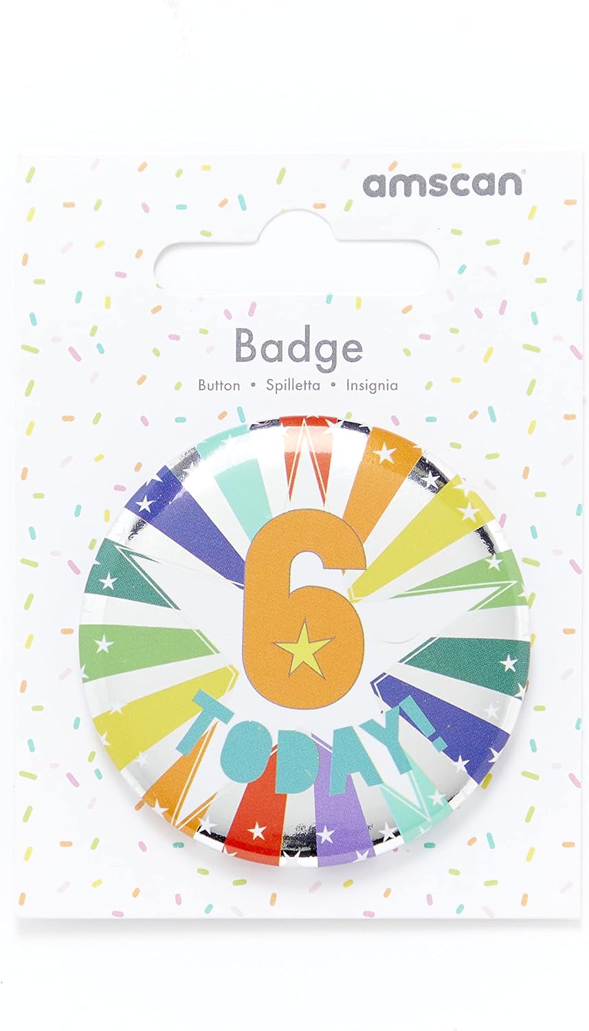 6 TODAY BIRTHDAY BADGE