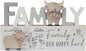 Lesser & Pavey Love & Affection Highland Cow Wooden Plaque - Family