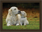 Golden Retrievers Faux Leather Lap Tray