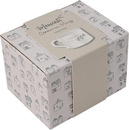 Widdop Moments Stoneware Ceramic Dad Mug - Always Look Up - White - Coffee & Tea Hot Drinks - 350ml - Gift for Birthday Father's Day Present