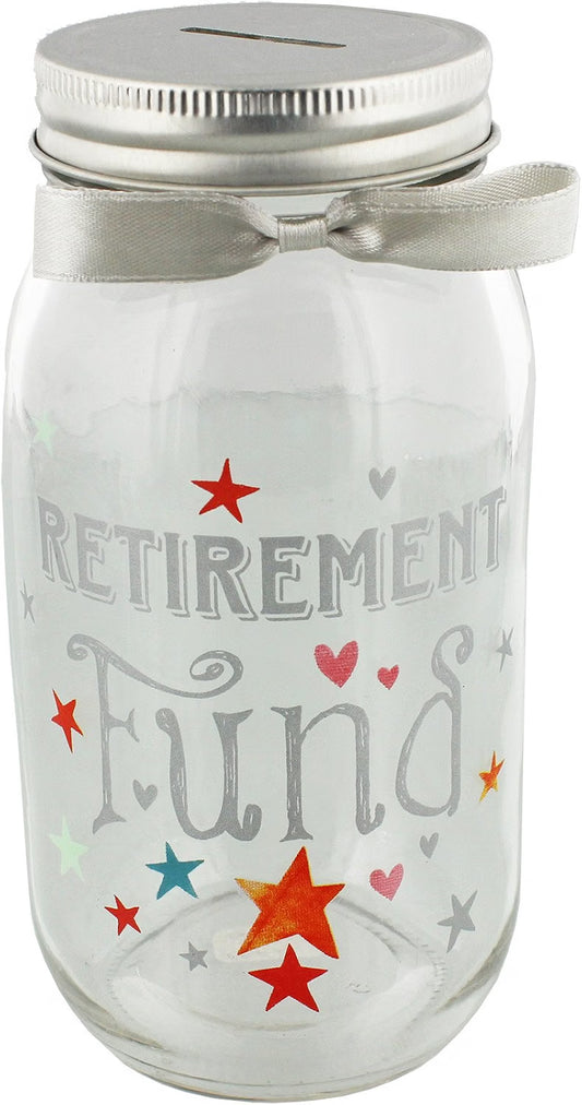 Retirement fund (pennies and dreams mason jar)